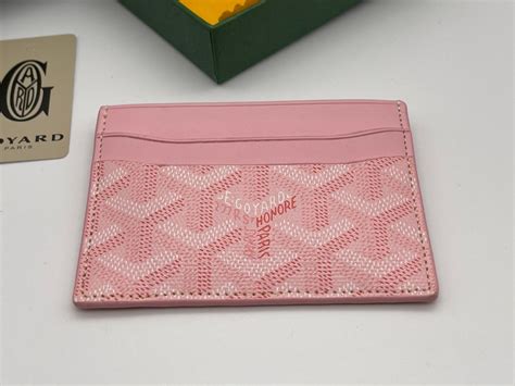 goyard pink card holder|goyard card holder cost.